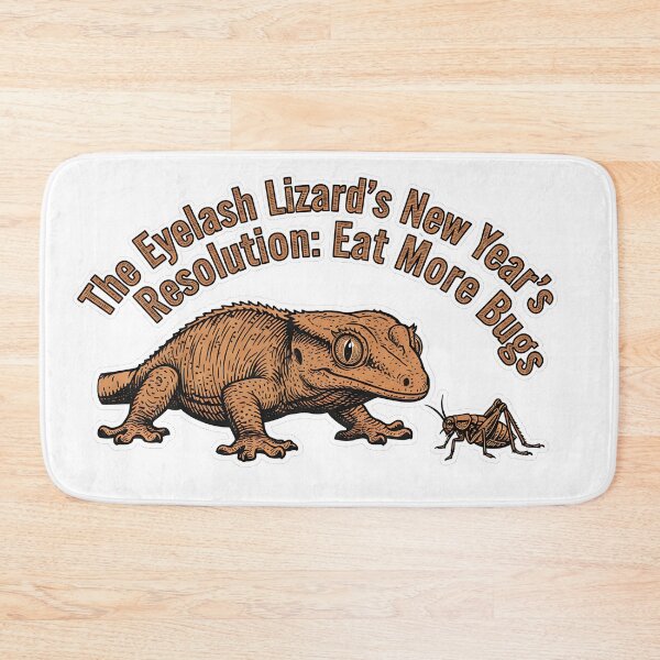 Item preview, The Eyelash Lizard's New Year's Resolution: Eat More Bugs designed and sold by HelixPedia.
