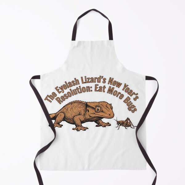 Item preview, The Eyelash Lizard's New Year's Resolution: Eat More Bugs designed and sold by HelixPedia.
