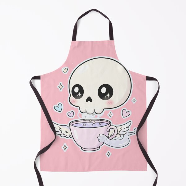 Item preview, Kawaii Skull with Magic Potion in Winged Cup designed and sold by EsenciaZen.