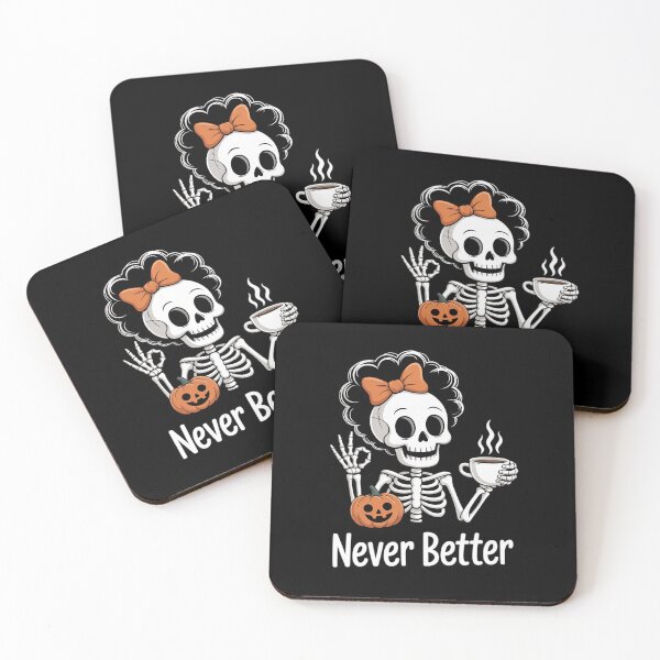 Item preview, Messy Bun Coffee Never Better Skeleton Women Coquette designed and sold by Rotasiin.
