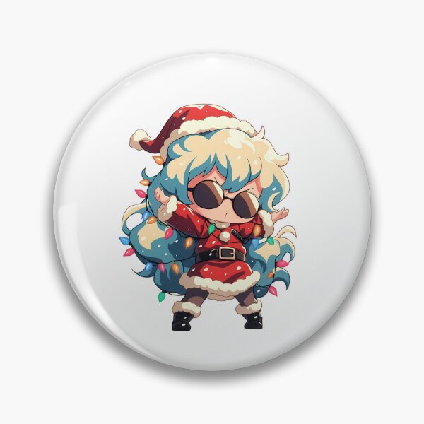 Item preview, Nia Teppelin Christmas Lights Gurren Lagann Anime Girl Santa Chibi Gentle Holiday designed and sold by HumbertoValveno.