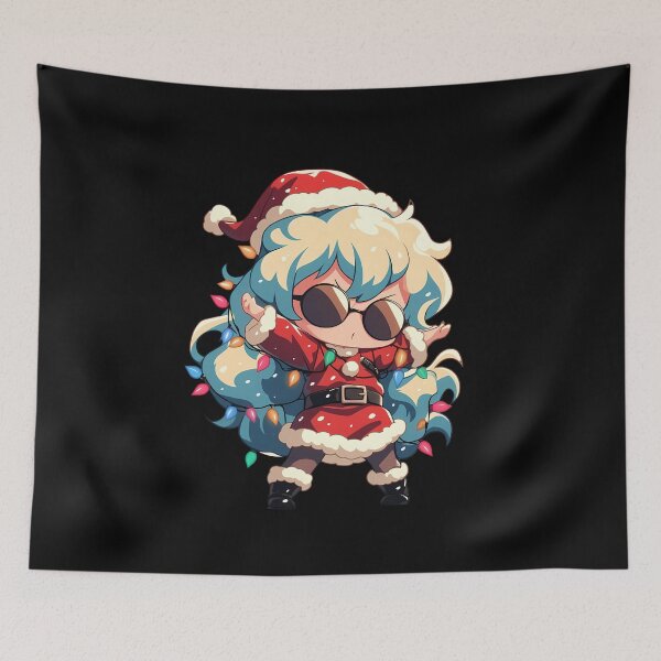 Item preview, Nia Teppelin Christmas Lights Gurren Lagann Anime Girl Santa Chibi Gentle Holiday designed and sold by HumbertoValveno.