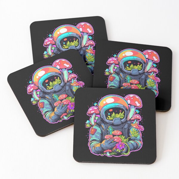 Item preview, Retro Trippy Astronaut Mushroom Art Edm Festival designed and sold by JessicaMarque.