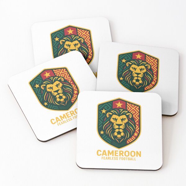 Item preview, Cameroon Fearless Football | African Lion Soccer Crest Design | Cameroon Team Pride designed and sold by PrintMastery.