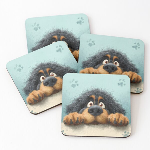 Item preview, Tibetan Mastiff Peeking over Wall 01 designed and sold by Elisabeth Lucas.