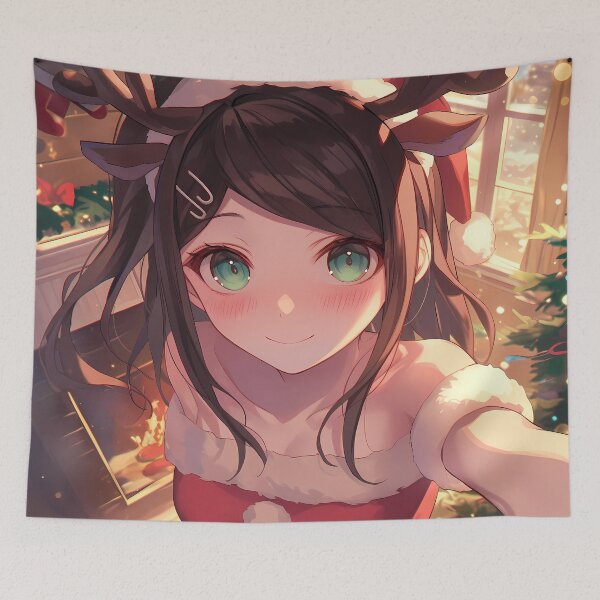 Item preview, Danganronpa Aoi Asahina cheerful christmas warmth glowing festive winter kawaii danganronpa designed and sold by HumbertoValveno.