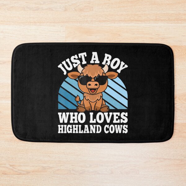 Item preview, Just A Boy Who Loves Highland Cows Western Boys designed and sold by CeciliaMay1.