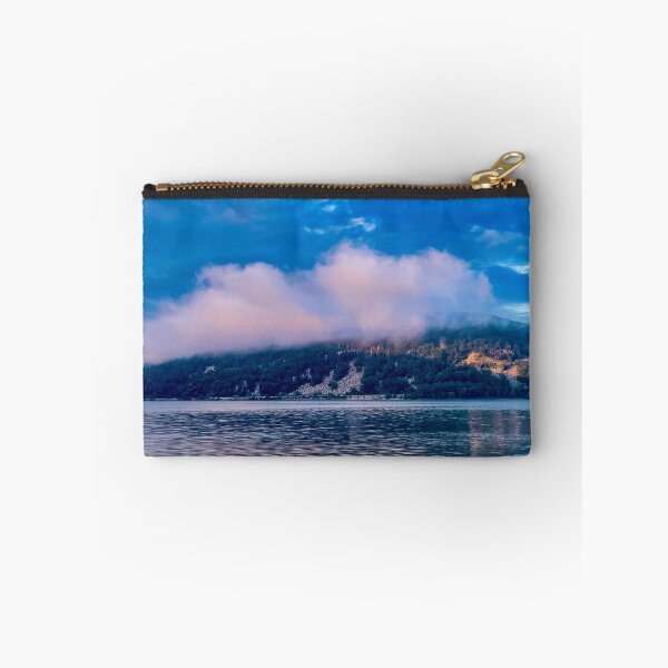 Item preview, Pastel Mist Over Devil’s Lake – Moody Foggy Landscape Photography Print designed and sold by aadventures.