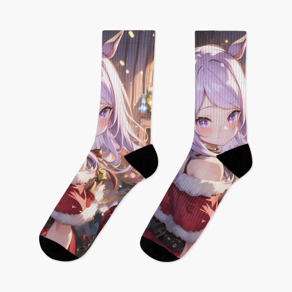 Item preview, Uma Mejiro McQueen elegant winter christmas glow festive warmth uma musume charm designed and sold by HumbertoValveno.