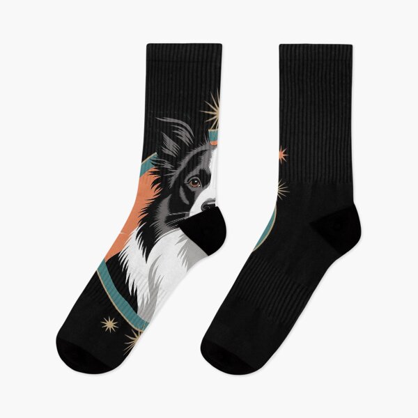 Item preview, Mid Century Modern Border Collie designed and sold by velltoons.