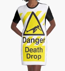 Death Drop Graphic T-Shirt Dress
