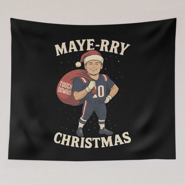 Item preview, Maye-rry Christmas Funny Football  designed and sold by colornatics.