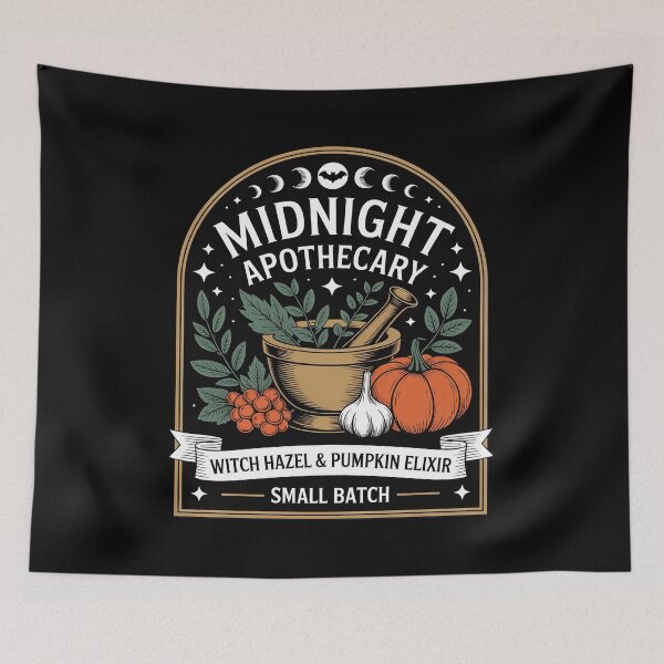 Item preview, Midnight Apothecary Witch Hazel & Pumpkin Elixir Small Batch designed and sold by velltoons.