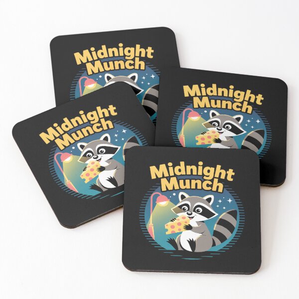 Item preview, Midnight Munch, Raccoon Cute Animal designed and sold by velltoons.
