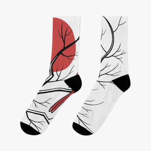 Item preview, Red Cardinal Winter Sun - Japanese Woodblock Style designed and sold by Taanva.