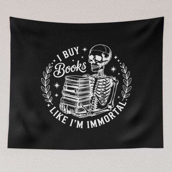 Item preview, Reading Book Lover Skeleton I Buy Books Like I'M Immortal designed and sold by CeciliaMay1.