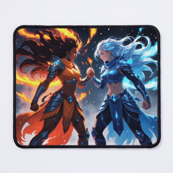 Item preview, Fire & Ice Anime Warrior Queens designed and sold by Dannygirl999.