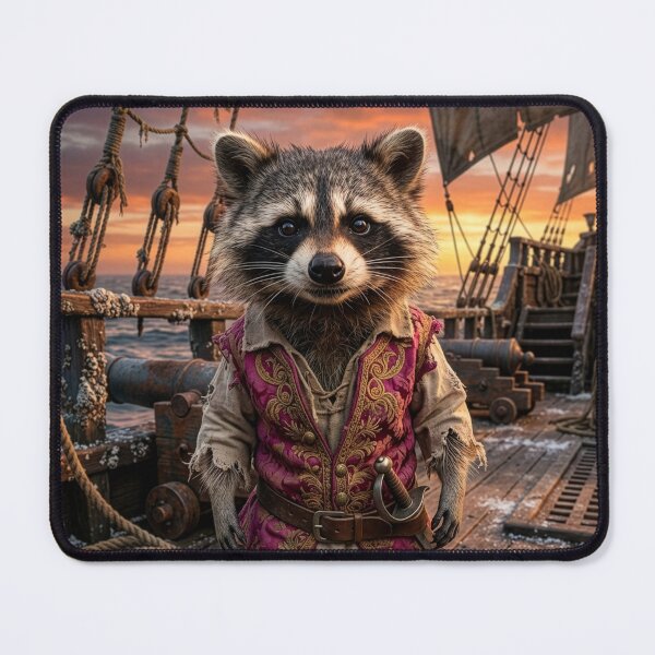 Item preview, The Dread Pirate Racoon designed and sold by Tridentulus.