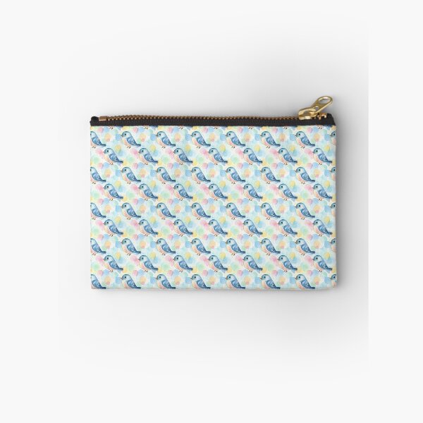 Item preview, Cute Kawaii Blue Birds Pattern - Adorable Cartoon Bird Design designed and sold by Victoria Riabov.