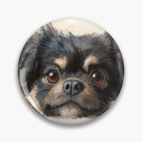 Item preview, Tibetan Spaniel Peeking over Wall 01 designed and sold by Elisabeth Lucas.