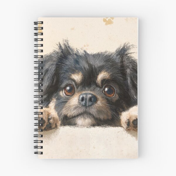 Item preview, Tibetan Spaniel Peeking over Wall 01 designed and sold by Elisabeth Lucas.