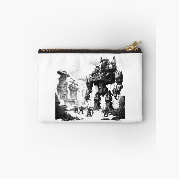 Item preview, Giant Mech War Machine – Futuristic Sci-Fi Battle Art designed and sold by inkoutninja.