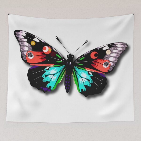 Item preview, Neon Dream Butterfly – Cyber Fantasy Glow Art designed and sold by FaerieFusion.