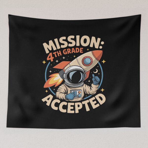 Item preview, Mission 4th Grade Accepted – Astronaut Back to School designed and sold by FndPardaL.