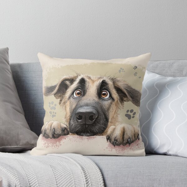 Item preview, Turkish Kangal Dog Peeking over Wall 01 designed and sold by Elisabeth Lucas.