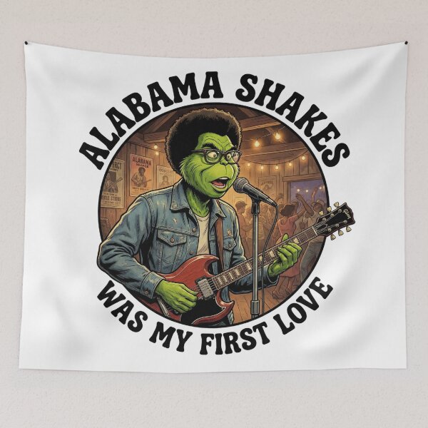 Item preview, Grinch Blues Rock Soul Singer - Afro Glasses Southern Roots Parody designed and sold by heisergarziao.