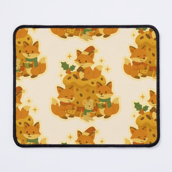Item preview, Italian Christmas Panettone with Fox Trio – Cozy Holiday Art designed and sold by Tiny Joy World.