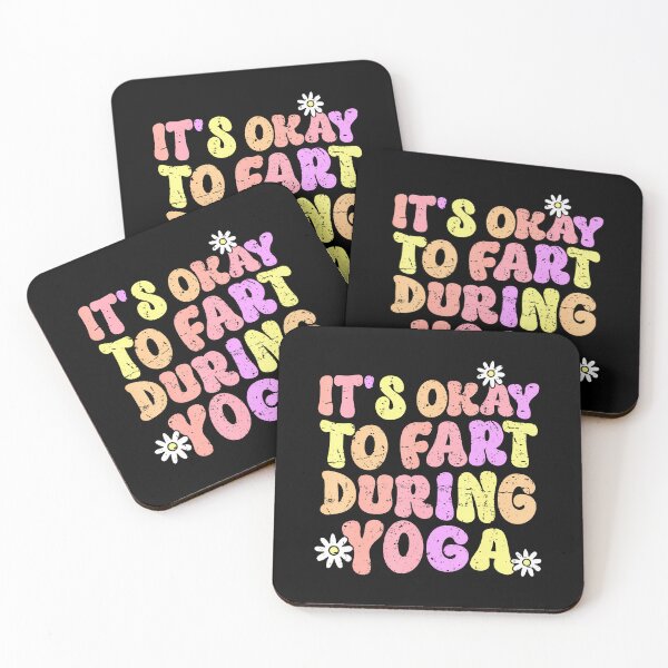 Item preview, Funny Retro Yoga Meditation It's Okay To Fart During Yoga designed and sold by FernLela.