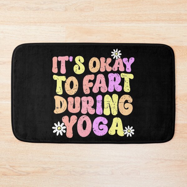 Item preview, Funny Retro Yoga Meditation It's Okay To Fart During Yoga designed and sold by FernLela.