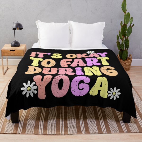Item preview, Funny Retro Yoga Meditation It's Okay To Fart During Yoga designed and sold by FernLela.