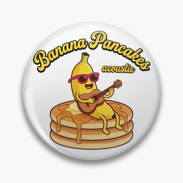 Item preview, Banana Pancakes Acoustic Cute Cartoon Mascot for Music Lover designed and sold by chattsuede.