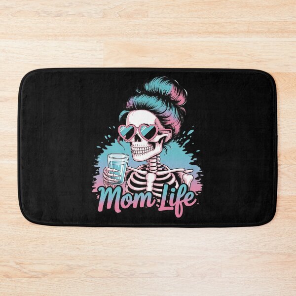 Item preview, Mom Life Coffee Drinking Skeleton Mother's Day Halloween designed and sold by FndPardaL.