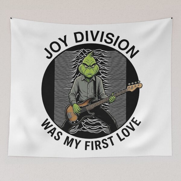Item preview, Grinch Post Punk Bassist - 70s Vintage Waveform Music Parody designed and sold by heisergarziao.