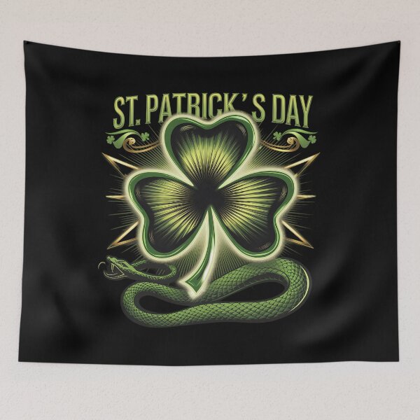 Item preview, Happy Saint Patrick's Day snake designed and sold by AsteriskDatBArt.