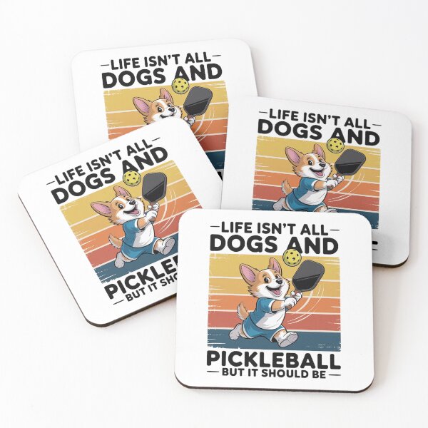 Item preview, Life Isn't All Dogs And Pickleball Corgi Dog and pickleball designed and sold by catsdothingz.