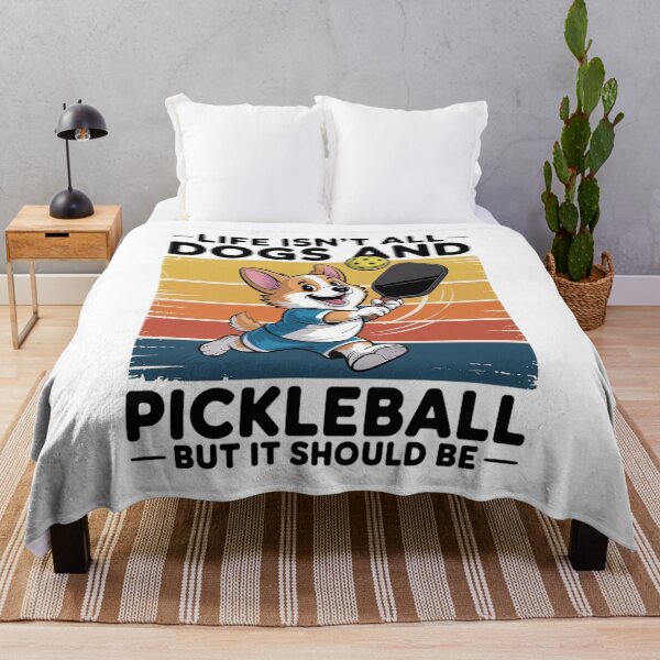 Item preview, Life Isn't All Dogs And Pickleball Corgi Dog and pickleball designed and sold by catsdothingz.