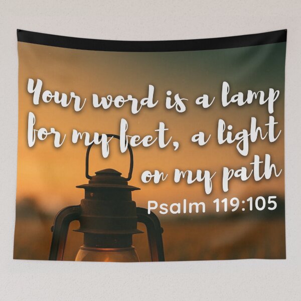 Item preview, Psalm 119:105 – Your Word Is a Lamp to My Feet Christian Design designed and sold by MoriaStore.