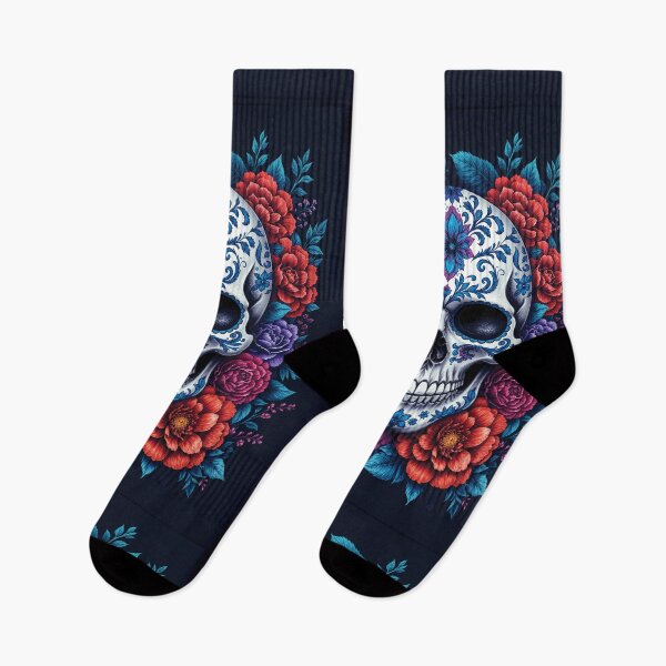 Item preview, Porcelain Skull Blooming with Roses designed and sold by Grafititee.