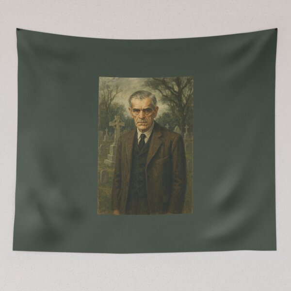 Item preview, Portrait Painting of Horror Movie Icon Boris Karloff designed and sold by Halifaxartguy.