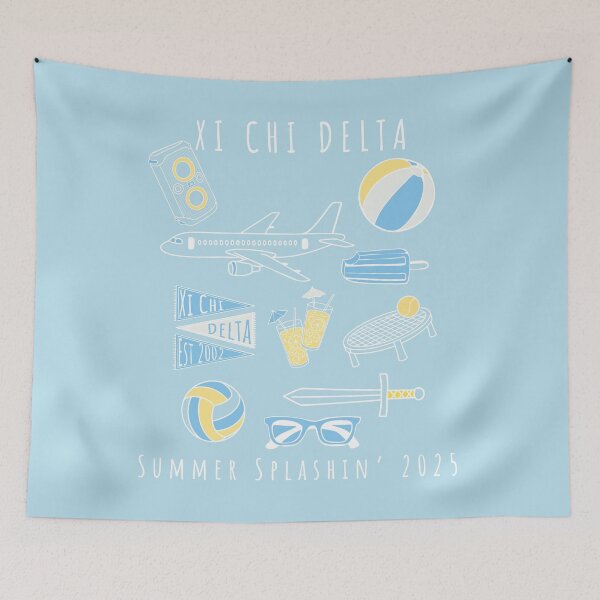Item preview, Splashin' Summer Sticker designed and sold by Xi Chi Delta.