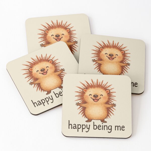 Item preview, Happy Being Me Hedgehog designed and sold by CAutumnTrapp.