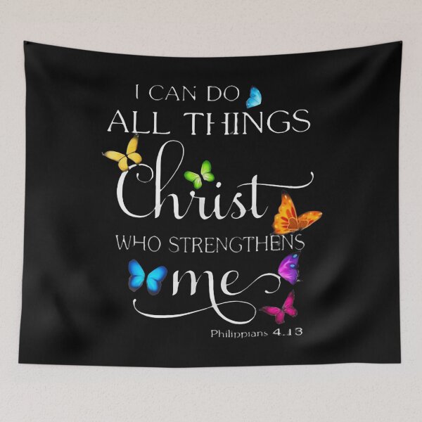 Item preview, I Can Do All Things Through Christ Philippians 413 Bible designed and sold by charitashmoqs.