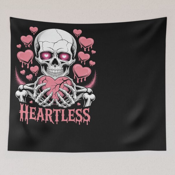 Item preview, Heartless Gothic Skull Love Spooky Skeleton Heart designed and sold by Eskomeranola.