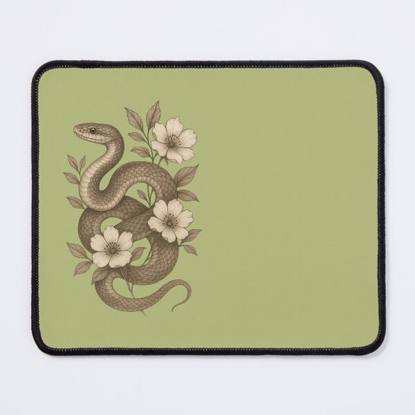 Item preview, snake with white lily flower  tshirt designed and sold by anandsiva2703.