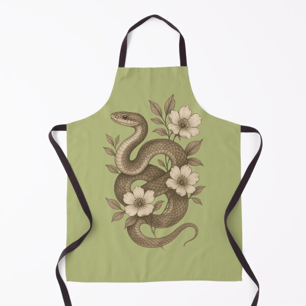 Item preview, snake with white lily flower  tshirt designed and sold by anandsiva2703.
