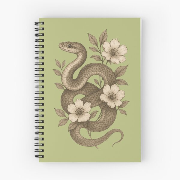 Item preview, snake with white lily flower  tshirt designed and sold by anandsiva2703.